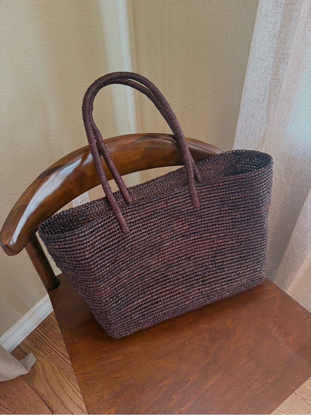 COS Raffia Mini Woven Tote Bag - Picture 5 of 7